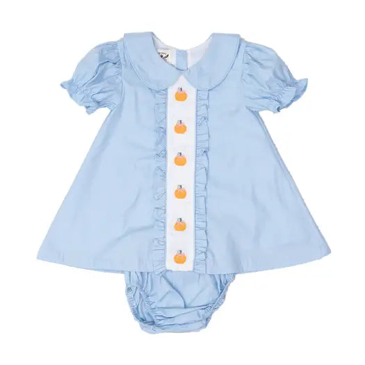 The Oaks Blue Pumpkins Bloomer Set