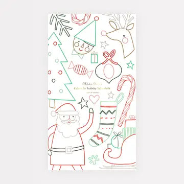 Christmas Activity Coloring Tablecloth