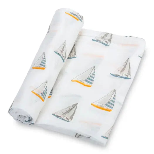 Sailing Along Muslin Blanket