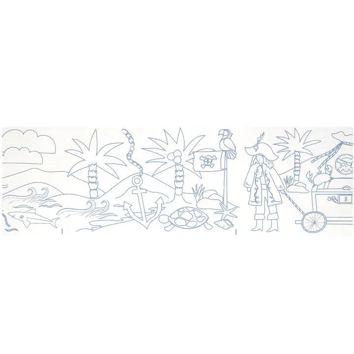 Pirate Coloring Roll