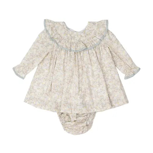 The Oaks Tan Floral Diaper Set