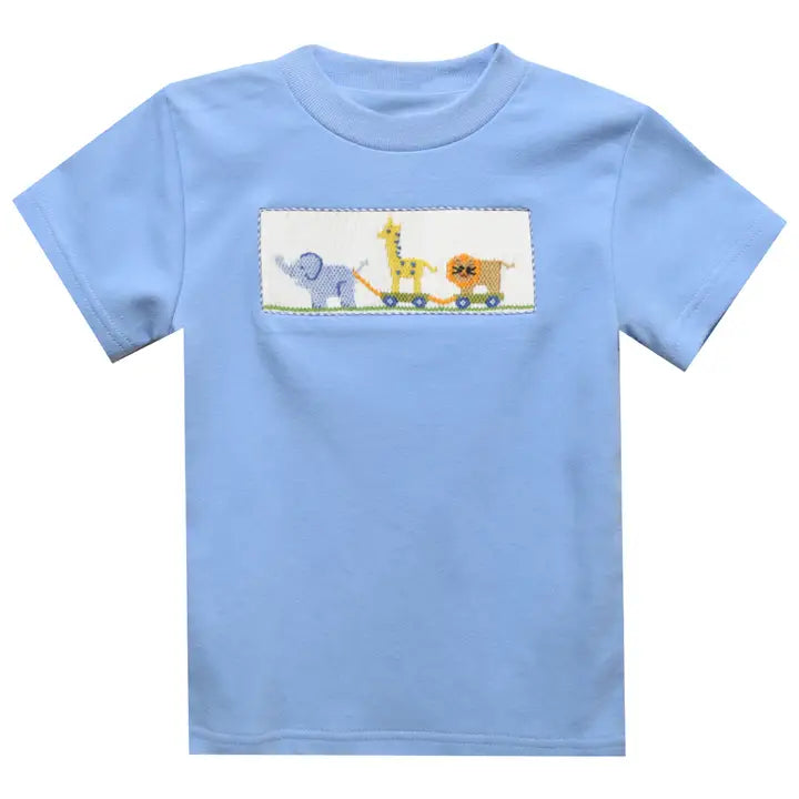 Smocked Zoo Short Sleeve Shirt