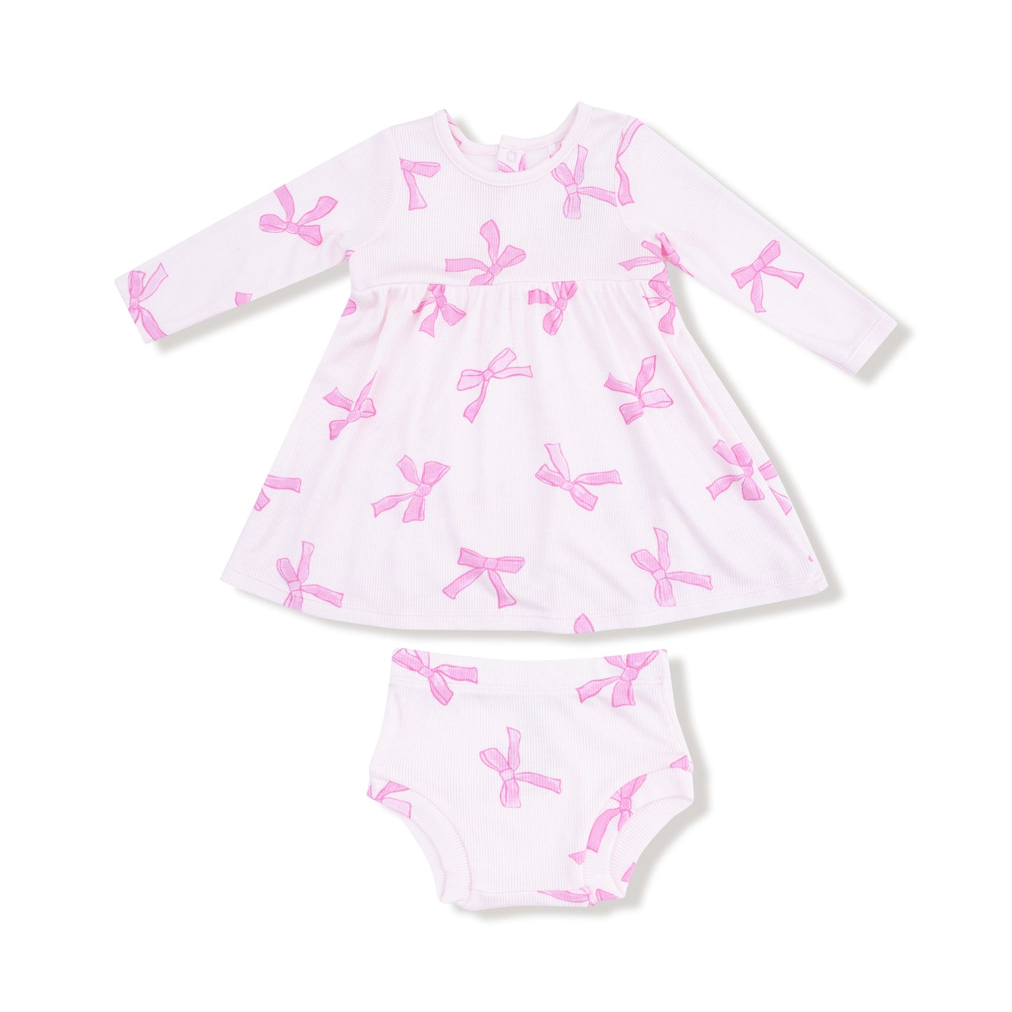 Pretty Bows Dress + Bloomer Set
