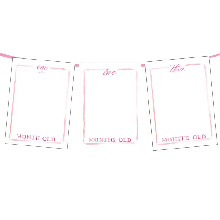 Pink Add-A-Picture Monthly Banner