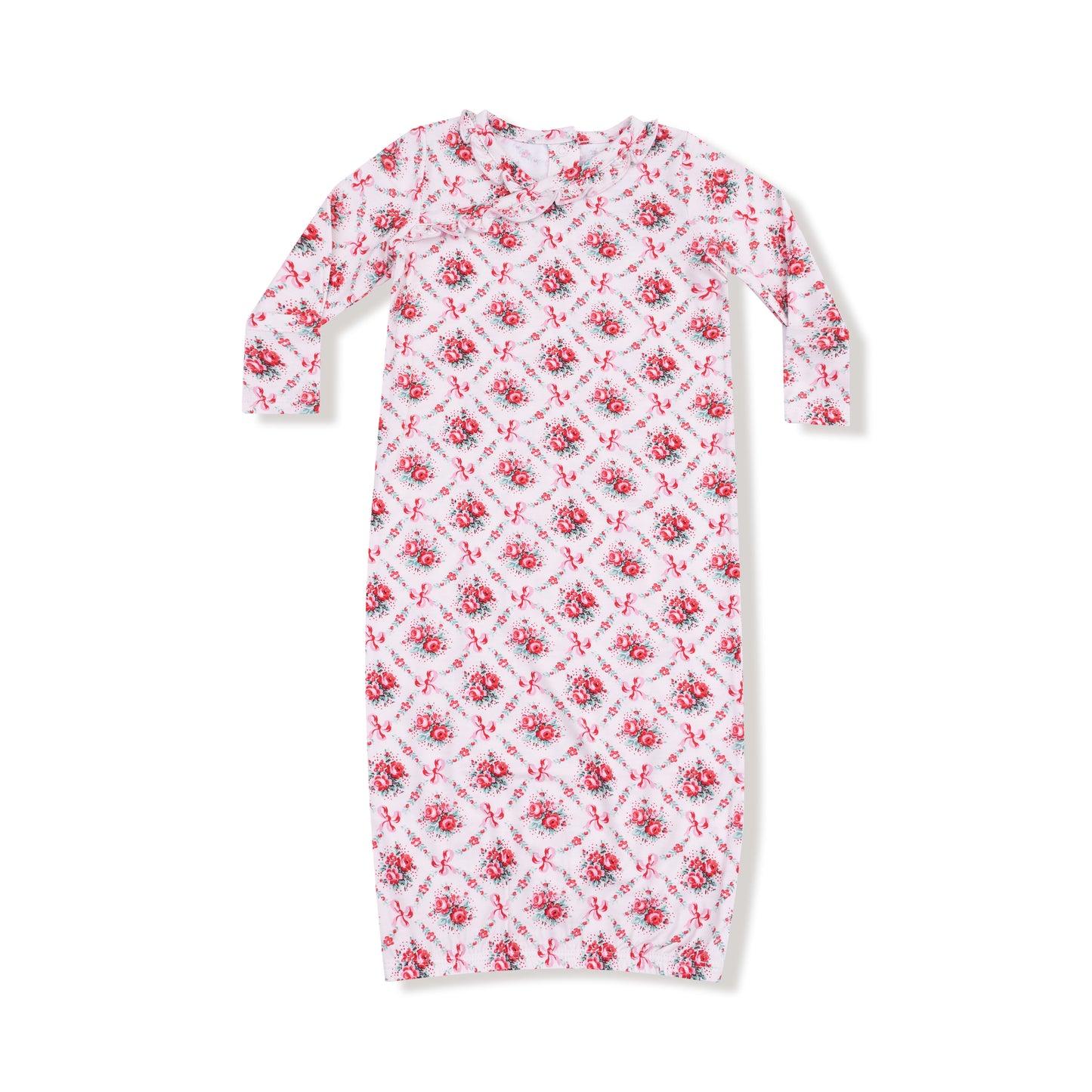 Rose Bow Trellis Kimono Gown