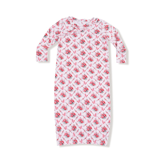 Rose Bow Trellis Kimono Gown