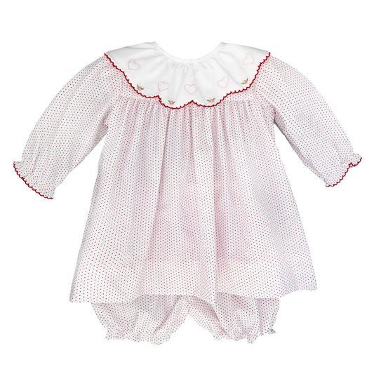 Heart Embroidered Bloomer Set