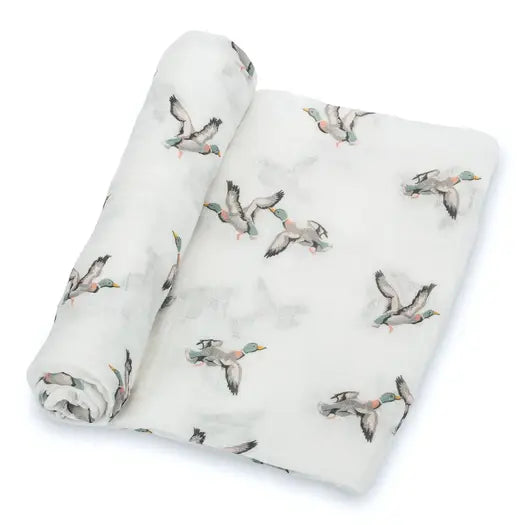 Mallards Quackin Up Muslin Blanket
