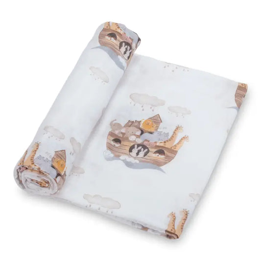 Noah's Ark Muslin Blanket